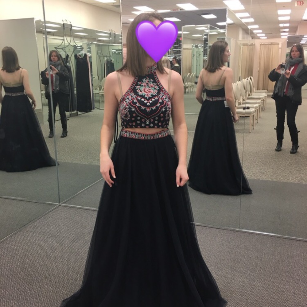 Navy blue prom dress